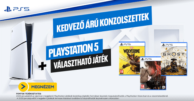 Playstation5 + választható játék