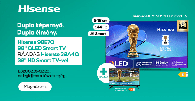 Dupla képernyő. Dupla élmény.