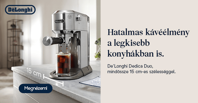 Hatalmas kávéélmény a legkisebb konyhákban is.