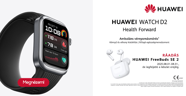 Huawei D2 ráadás fülhallgatóval