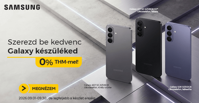 Szerezd be kedvenc Galaxy készüléked 0% THM-mel!