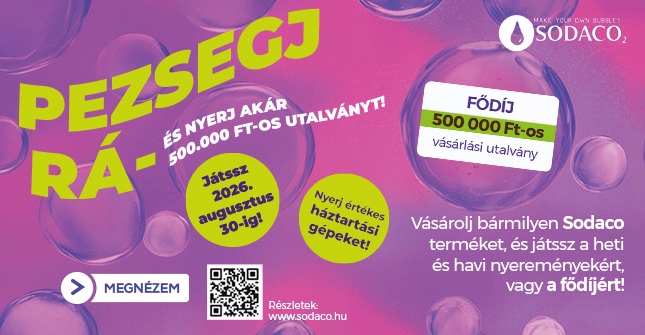 Pezsegj rá a SodaCo nyereményjátékra