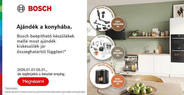 Ajándék a konyhába. Bosch beépíthető készülékek mellé most ajándék kiskészülék jár összeghatártól függően!*