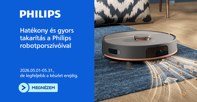 Hatékony és gyors takarítás a Philips robotporszívóval.