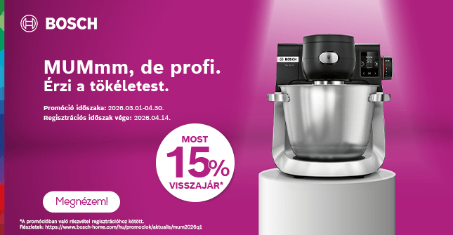 MUMmm, de profi! 15% visszajár a Bosch MUM robotgépekre!