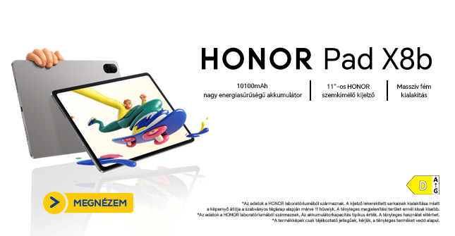 HONOR Pad X8b LTE & Wifi bevezetés