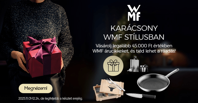 WMF karácsonyi promóció ráadással