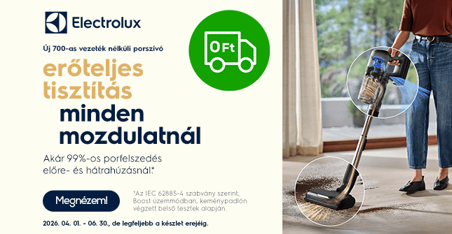 Erőteljes tisztítás, minden mozdulatnál.