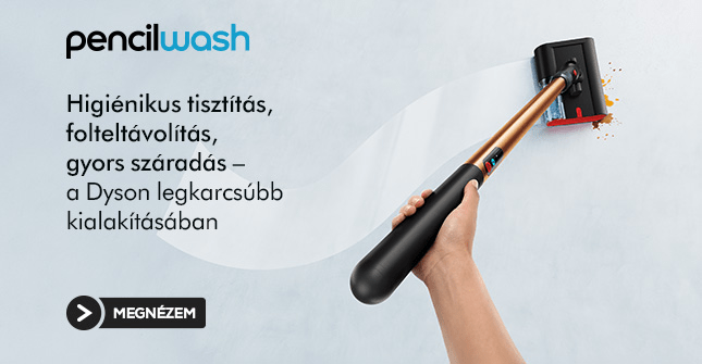 Higiénikus tisztítás, folteltávolítás, gyors száradás – a Dyson legkarcsúbb kialakításában