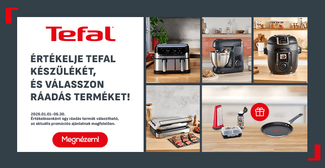 Értékelje Tefal készülékét és válasszon ráadás terméket!