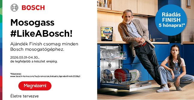 Bosch mosogatók ráadás Finish kapszulával!