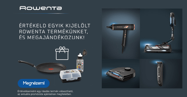 Értékelj egyik kijelölt Rowenta termékünket, és megajándékozunk!
