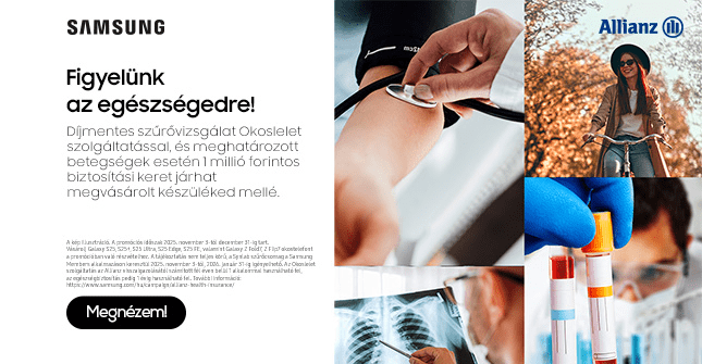 Samsung Galaxy készülékek ráadás Allianz csomaggal