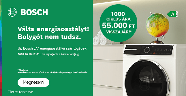 Bosch A kategóriás szárítógép ajánlat