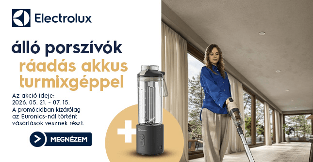 Electrolux Álló porszívók ráadás akkus turmixgéppel. Ez ennyi!