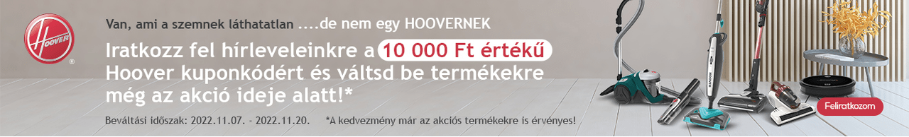 Hoover termékek kuponkedvezménnyel!
