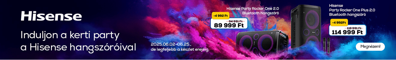 Induljon a kerti party a Hisense hangszóróival