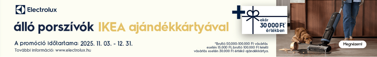 Electrolux álló porszívók ráadás IKEA ajándékkártyával