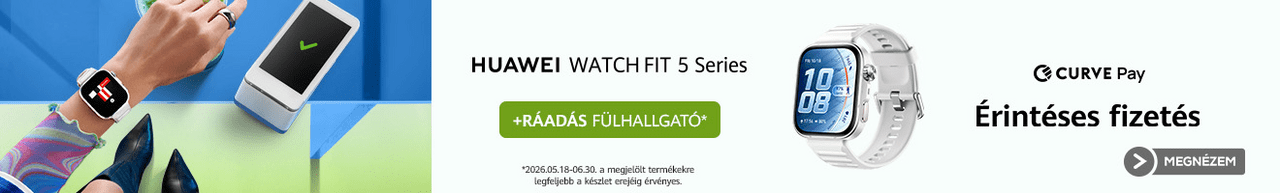 Huawei Watch Fit 5 és 5 Pro ráadás fülhallgatóval