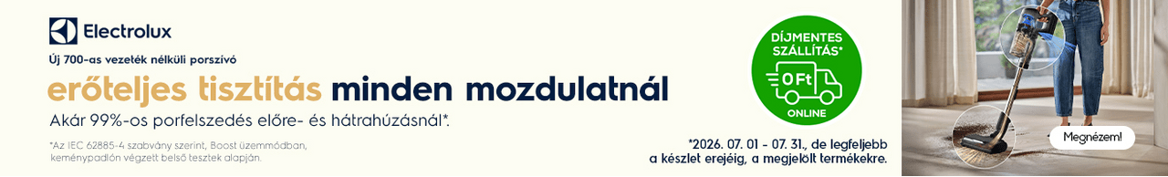 Erőteljes tisztítás, minden mozdulatnál.