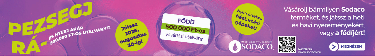 Pezsegj rá a SodaCo nyereményjátékra