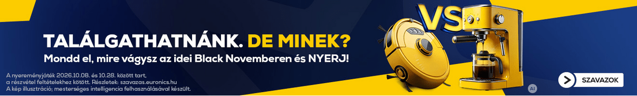 Black November szavazás és nyereményjáték | Euronics