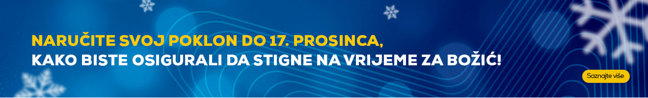 Naručite svoj poklon do 17. Prosinca kako biste osigurali da stigne na vrijeme za Božić!