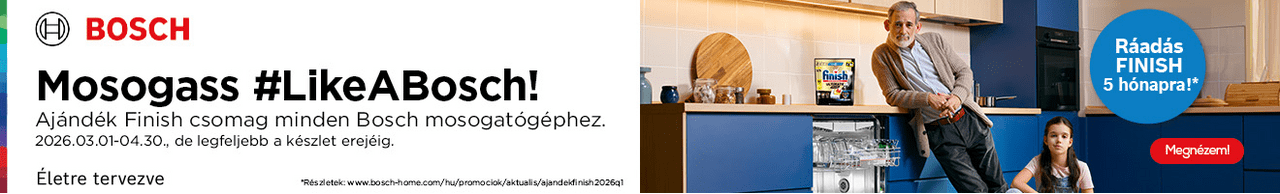 Bosch mosogatók ráadás Finish kapszulával!