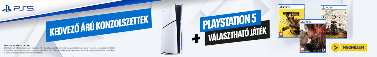 Playstation5 + választható játék