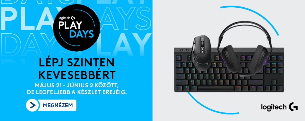 Lépj szintet a Logitech G Play Days ajánlataival.