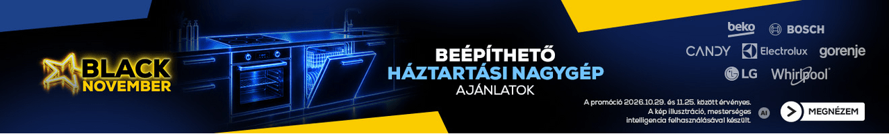 Beépíthető háztartási nagygépek