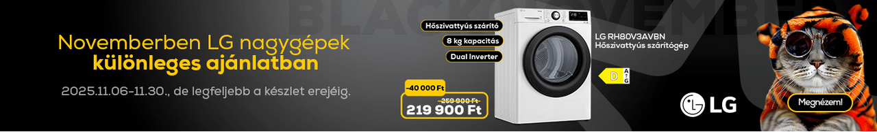 Novemberben LG nagygépek különleges ajánlatban
