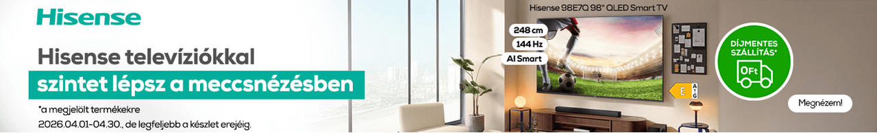 Hisense televíziókkal szintet lépsz a meccsnézésben