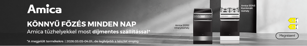 Könnyű főzés minden nap - Amica tűzhelyekkel most díjmentes szállítással*