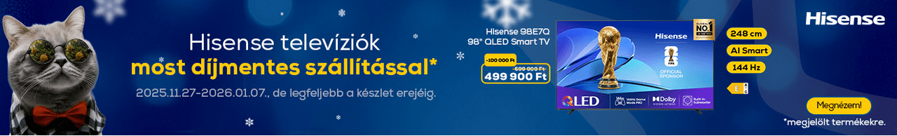 Hisense televíziók most díjmentes szállítással*
