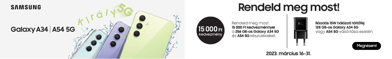 Galaxy A34, A54 bevezetés