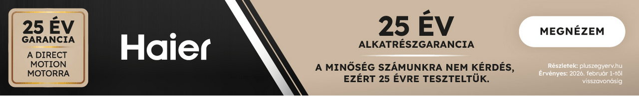 25 év alkatrészgarancia a Direct Motion Motorra