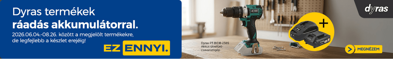 Dyras termékek ráadás akkumulátorral. Ez Ennyi.