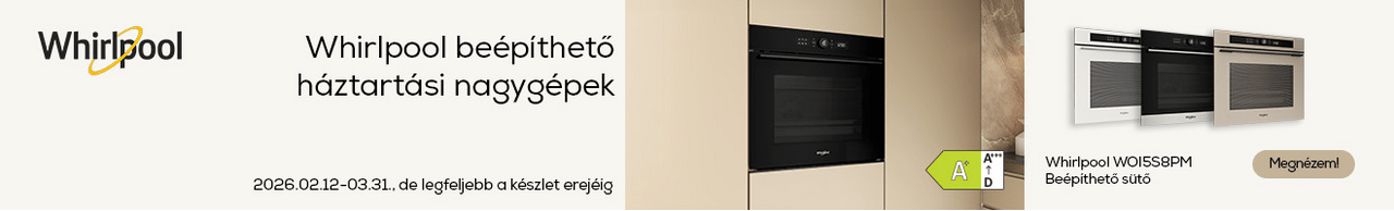 Whirlpool beépíthető háztartási nagygépek