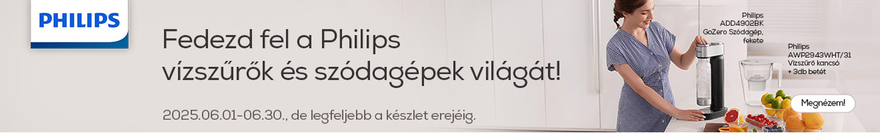 Fedezd fel a Philips vízszűrők és szódagépek világát!