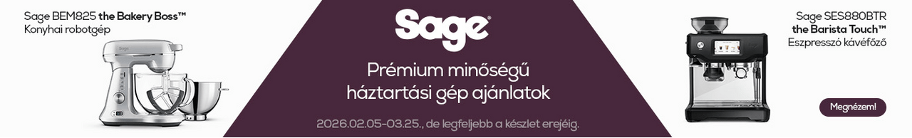 Sage prémium minőségű háztartási kigépek széles választéka vár rád!