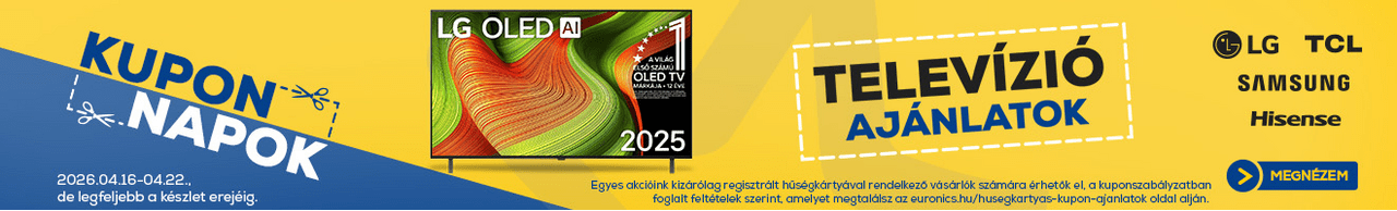 Televízió ajánlatok az Euronics-nál. Ez ennyi!