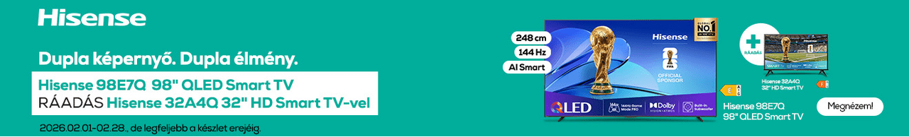 Dupla képernyő. Dupla élmény.