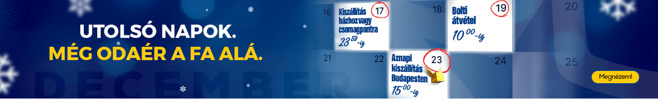 Utolsó napok. Még odaér a fa alá.