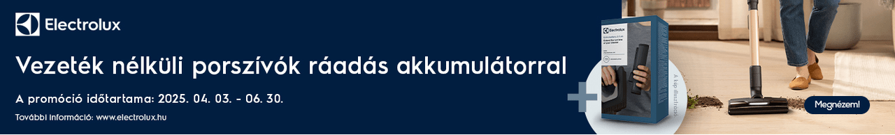 Electrolux porszívók ráadással