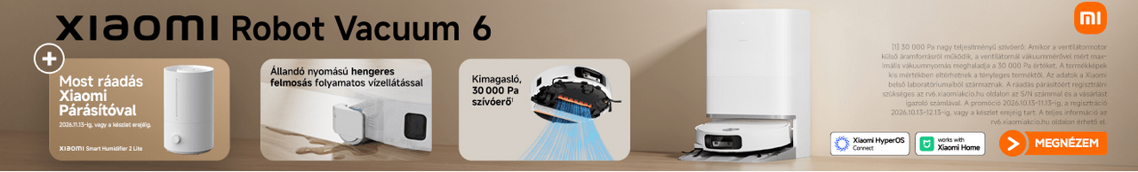 Xiaomi robotporszívó ráadással