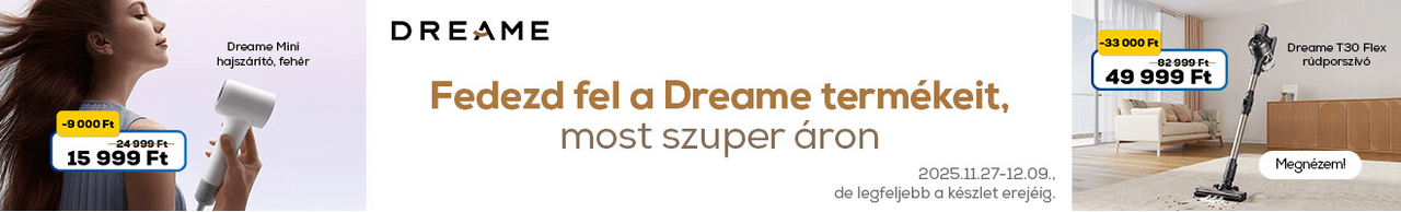 Dreame termékek kedvezménnyel
