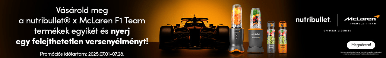 Nutribullet x McLaren F1 Team turmix kollekció az Euronicsban!