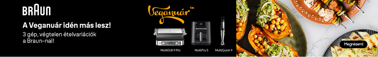 A Veganuár idén más lesz! 3 gép,végtelen ételvariációk a Braun-nal!