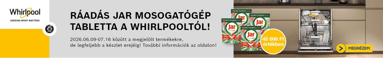 Whirlpool mosogatógépek ráadás Jar kapszulával